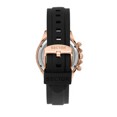 Sector Sector R3271661029 watch 230 Chronograph black / rosegold  ( zwart / rosegoud ) heren horloge - 43 MM