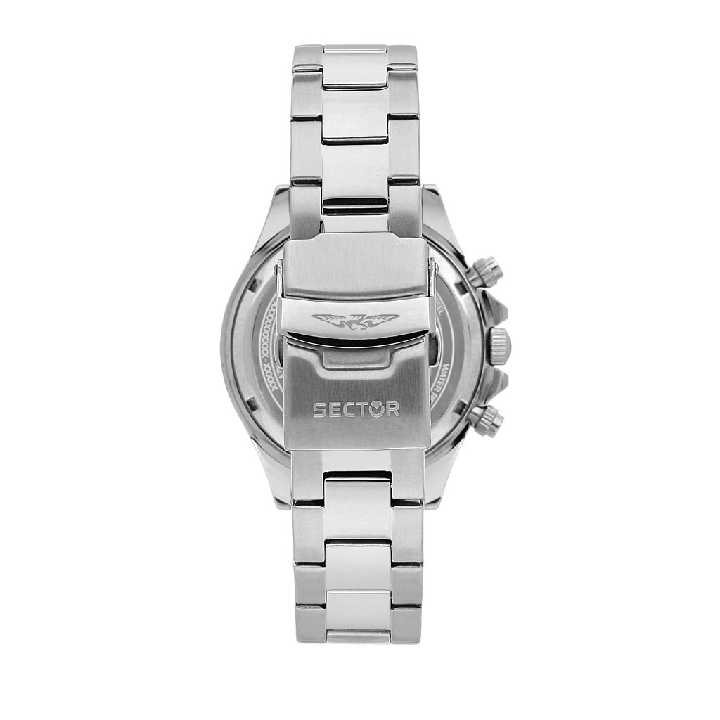 Sector Sector R3273661049 watch 230 Chronograph silver / white ( zilver / wit ) heren horloge - 43 MM
