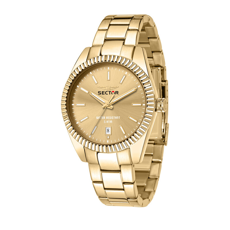 Sector Sector no limits R3253240026 watch 240 gold ( goud ) heren horloge - 41 MM