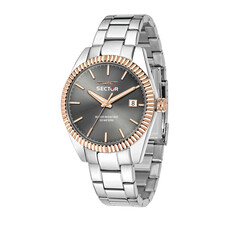 Sector Sector no limits R3253240009 watch 240 silver grey rose gold  ( zilver grijs rose goud ) heren horloge - 41 MM