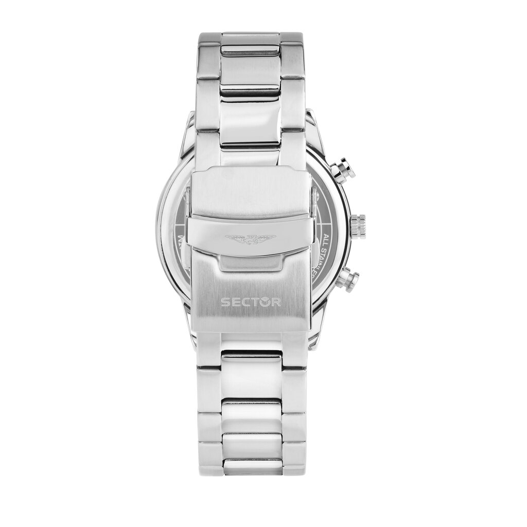 Sector Sector R3273617001 watch 660 Chronograph silver / blue ( zilver / blauw ) heren horloge - 42 MM