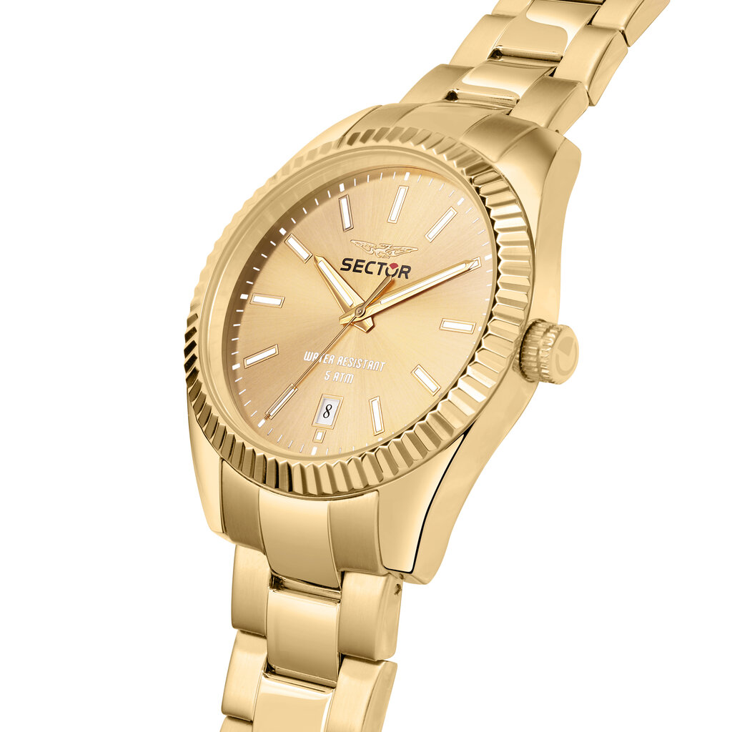 Sector Sector no limits R3253240026 watch 240 gold ( goud ) heren horloge - 41 MM