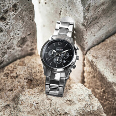 Sector Sector R3273617002 watch 660 silver / black ( zilver / zwart ) heren horloge - 42 MM