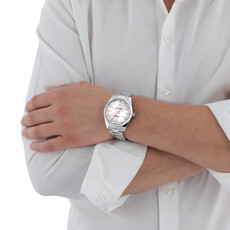 Sector Sector R3253476003 watch 240 silver / blue ( zilver / blue ) heren horloge - 41 MM