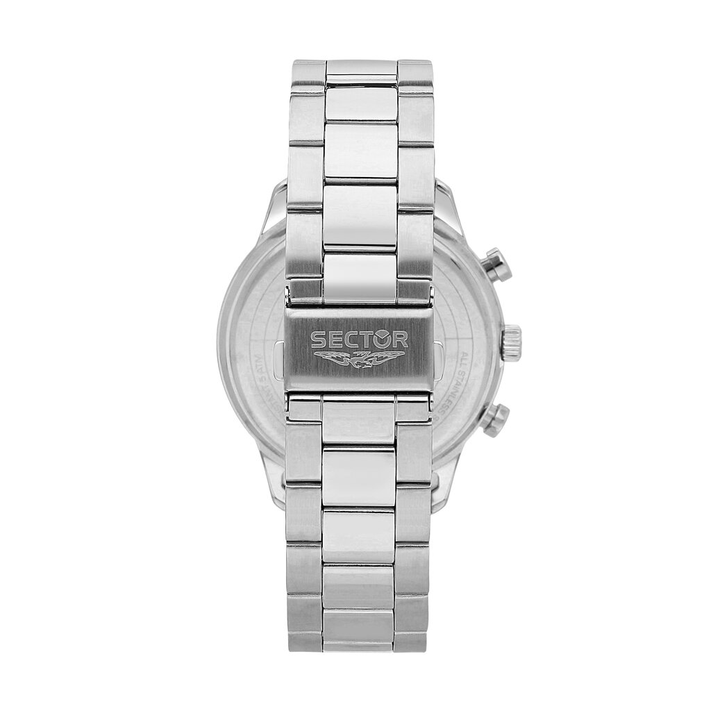 Sector Sector R3273778008 watch 270 silver / black ( zilver / zwart ) heren horloge - 45 MM