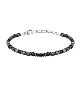 Sector Sector armband SZS97 Bracelet Basic SS Hematite + black agate 21 CM