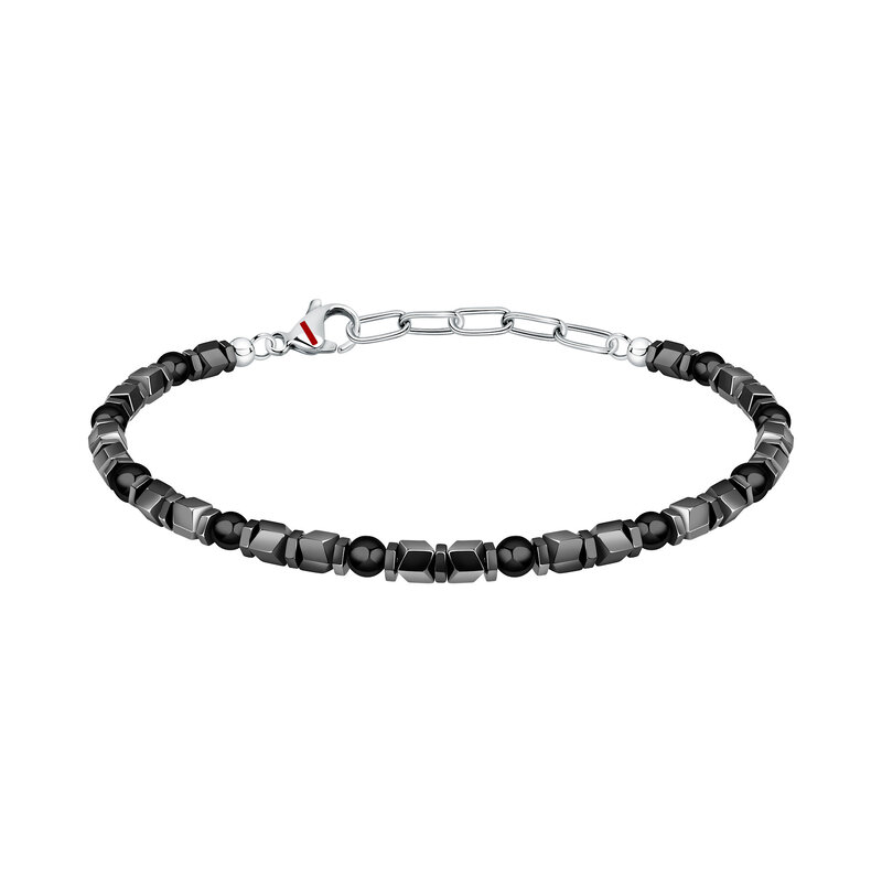 Sector Sector armband SZS97 Bracelet Basic SS Hematite + black agate 21 CM