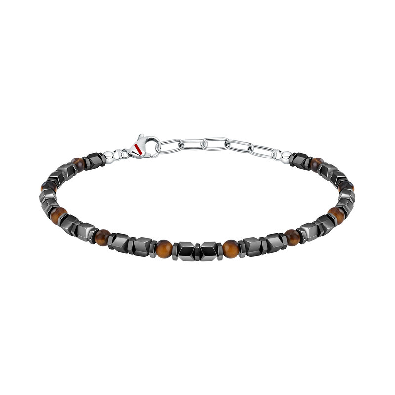 Sector Sector armband SZS96 Bracelet Basic SS Hematite + tiger eye 21 CM