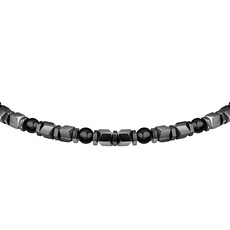 Sector Sector armband SZS97 Bracelet Basic SS Hematite + black agate 21 CM