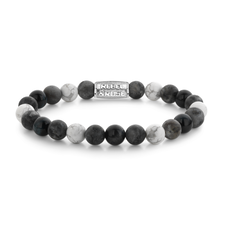 Rebel & Rose Rebel & Rose armband RR-80116-S-L Bracelet More Balls Than Most - Ocean Rocks - 8 MM