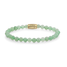 Rebel & Rose Rebel & Rose armband RR-6DV06-G-S Bracelet stones only bottle green yellow gold 6 MM