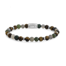 Rebel & Rose Rebel & Rose armband RR-60144-S-L Bracelet Stones Only - Mountain Forest - 6 MM