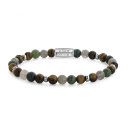 Rebel & Rose Rebel & Rose armband RR-60144-S-L Bracelet Stones Only - Mountain Forest - 6 MM