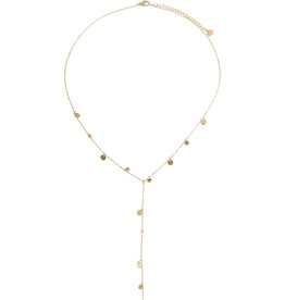Rose & Camellia Rose & Camellia ketting 08958 Necklace mini coins gold 42 CM