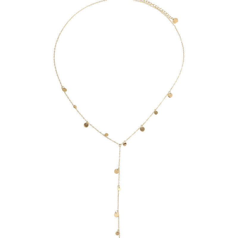 Rose & Camellia Rose & Camellia ketting 08958 Necklace mini coins gold 42 CM