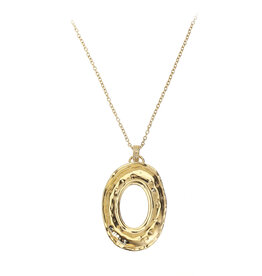 Rose & Camellia Rose & Camellia ketting 08957 Necklace long fantasy oval gold 70 + 10 CM