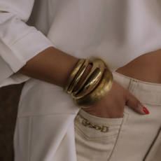 Rose & Camellia Rose & Camellia armband 22507 Bracelet Bangle big gold