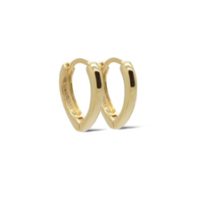 Karma Jewelry Karma Jewelry oorbellen H430GP earrings hinged hoops Hester 925 silver gold plated 11 MM