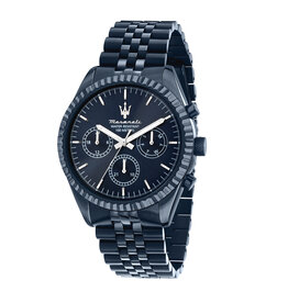 Maserati Maserati R8873600011 Competizione Multifunction watch blue ( blauw )heren horloge - 43 MM