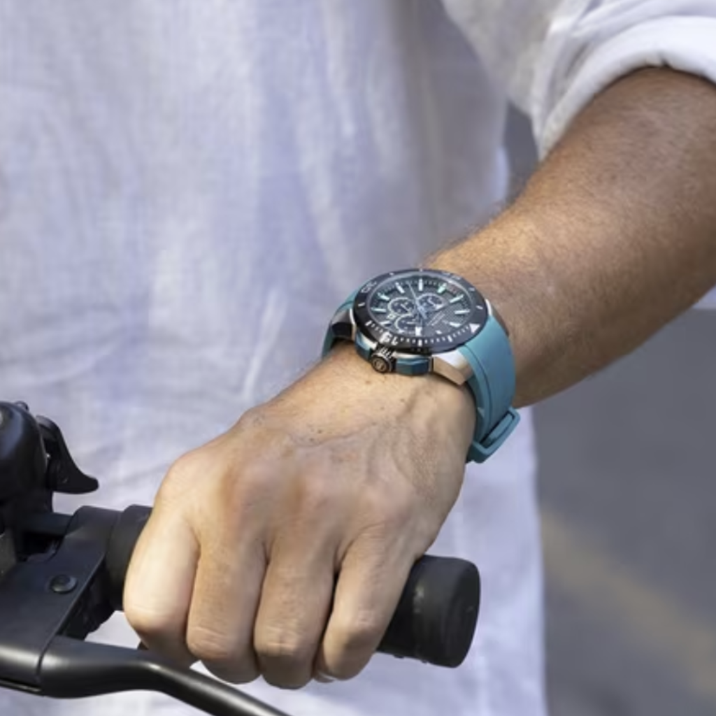Festina Festina F20642/3 Men Watch Chrono Bike Ocean Blue Black Silver ( Oceaan blauw Zwart Zilver ) 47 MM heren horloge