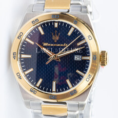 Maserati Maserati R8853152001 Velocita watch Silver gold blue ( zilver goud blauw ) 41 MM Heren horloge