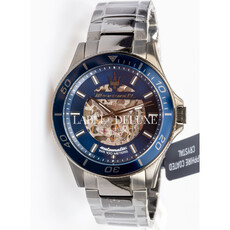 Maserati Maserati R8823140015 Sfida automaat skeleton watch (gunmetal blauw) 44mm heren horloge