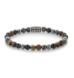 Rebel & Rose Rebel & Rose armband RR-60128-V-L Bracelet More Balls Than Most Stormy Weather Vintage - 6 MM