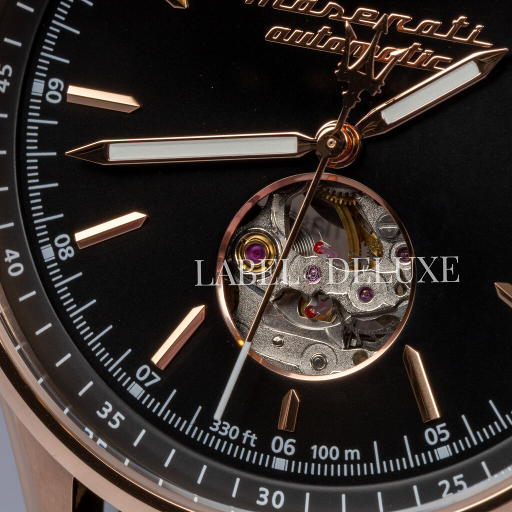 Maserati Maserati R8821124001 Sorpasso Automaat (rosé goud/zwart) 42 mm heren horloge
