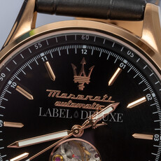 Maserati Maserati R8821124001 Sorpasso Automaat (rosé goud/zwart) 42 mm heren horloge