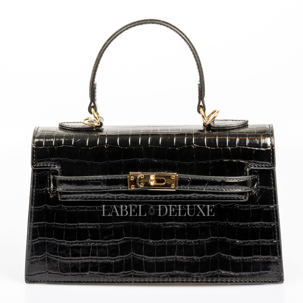 Label Deluxe bag Label Deluxe Isabella Bag black shine black  24 x 15 x 8 CM
