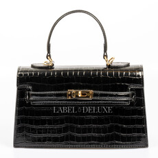 Label Deluxe bag Label Deluxe Isabella Bag black shine black  24 x 15 x 8 CM