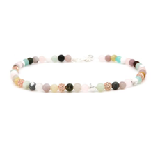 Karma Jewelry Karma Jewelry enkelbandje 89057 Anklet Phoebe green rosegold XXS 23 + 3 CM