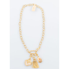 Gas Bijoux Jewelry Gas Bijoux ketting 674741 Necklace Contantine Collier Scaramouche gold - L 51 CM