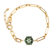 Rose & Camellia Rose & Camellia armband 808957 Bracelet fantasy flower green gold 16 + 3 CM