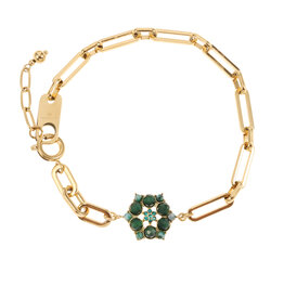 Rose & Camellia Rose & Camellia armband 808957 Bracelet fantasy flower green gold 16 + 3 CM