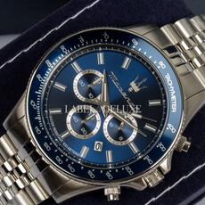 Maserati Maserati R8873640025 Sfida Chronograph watch ( zilver / blauw ) 44 MM heren horloge