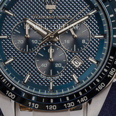 Maserati Maserati R8873612043 Traguardo chronograaf watch (zilver/blauw) 45mm heren horloge