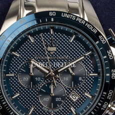Maserati Maserati R8873612043 Traguardo chronograaf watch (zilver/blauw) 45mm heren horloge