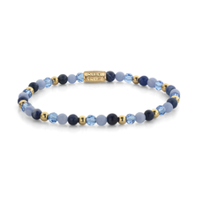 Rebel & Rose Rebel & Rose armband RR-40168-S Bracelet More Balls Than Most - Winter Blues Glam Rocks - 4 MM