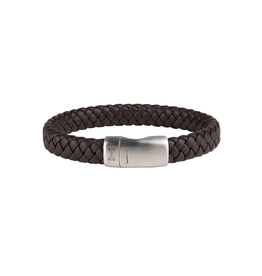 Aze jewels Aze jewels armband AZ-BL005-B-195 Bracelet iron jack  brown gevlochten 19.5 CM
