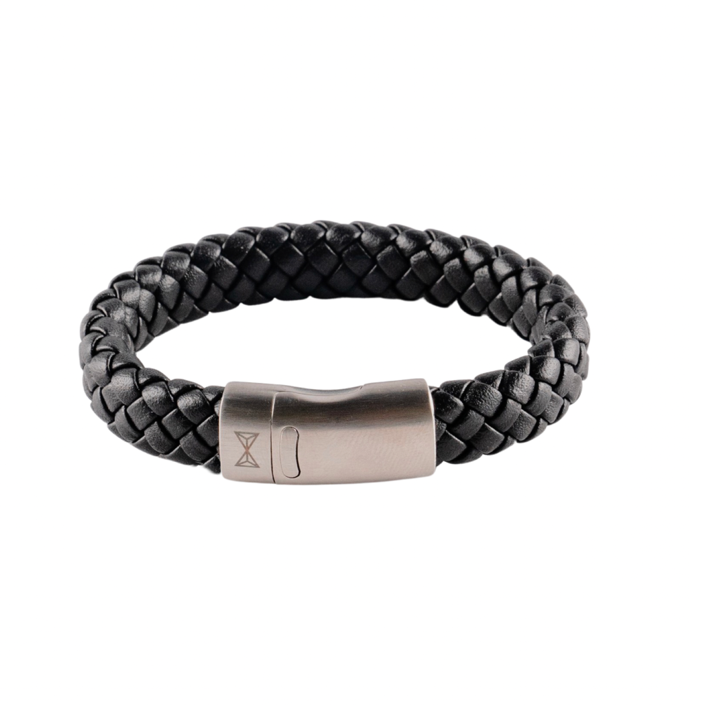 Aze jewels Aze Jewels armband AJ-BL402-A-180 Bracelet Junior Iron Jack Black SS 18 CM