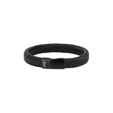 Aze jewels Aze jewels armband AZ-BL007-C-210 Bracelet Iron John Black-on-Black (21,0cm)
