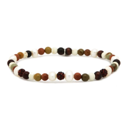 Karma Jewelry Karma jewelry armband 84558EL Bracelet Spiral Mona red crystal beads xxs elastic 4 MM