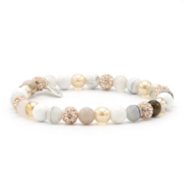 Karma Jewelry Karma Jewelry Armband 83592EL Bracelet Spriral Light and Lovely XS elastic rose crystal 6 MM