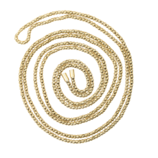 Bauer Basics Bauer Basics ketting wikkel ketting popcorn goud 160 CM