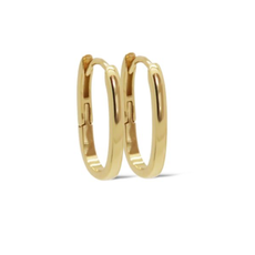 Karma Jewelry Karma Jewelry oorbellen H471GP Earrings hoops Isey 925 silver gold plated 17 MM