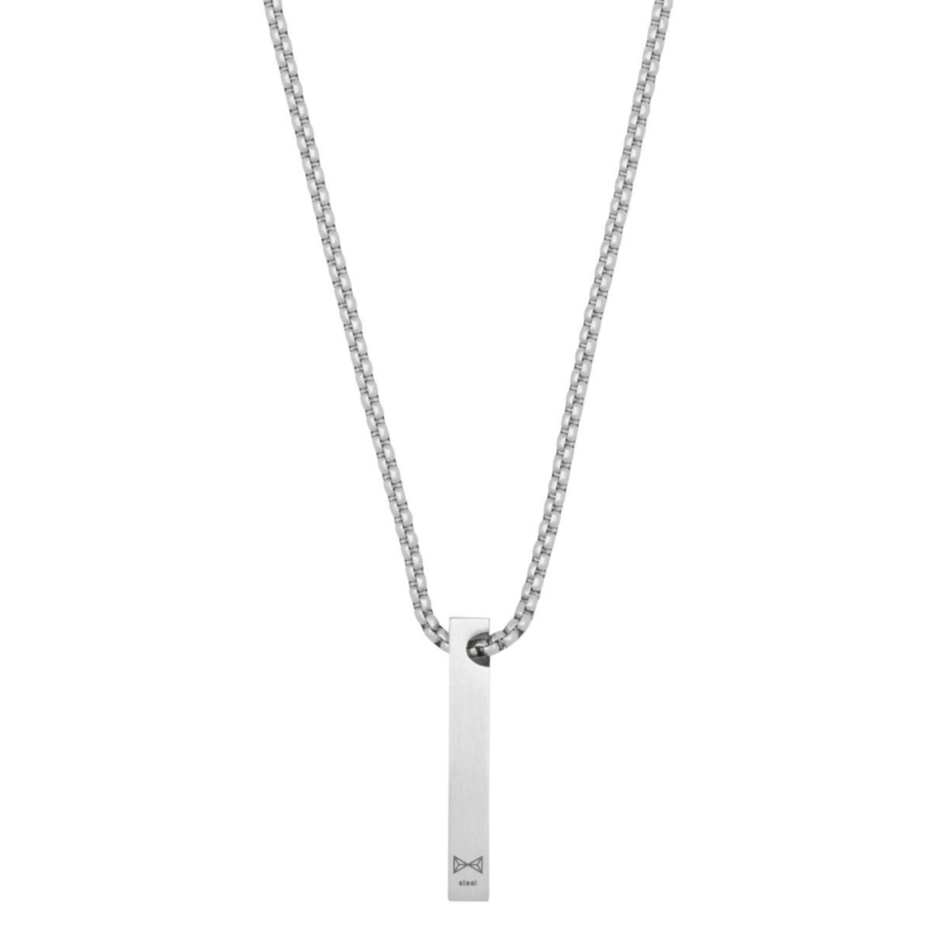 Aze jewels Aze Jewels ketting AZ-NL007-A-070 Necklace Memoire - inox collier stainless steel zilverkleurig - 70 CM