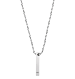 Aze jewels Aze Jewels ketting AZ-NL007-A-070 Necklace Memoire - inox collier stainless steel zilverkleurig - 70 CM