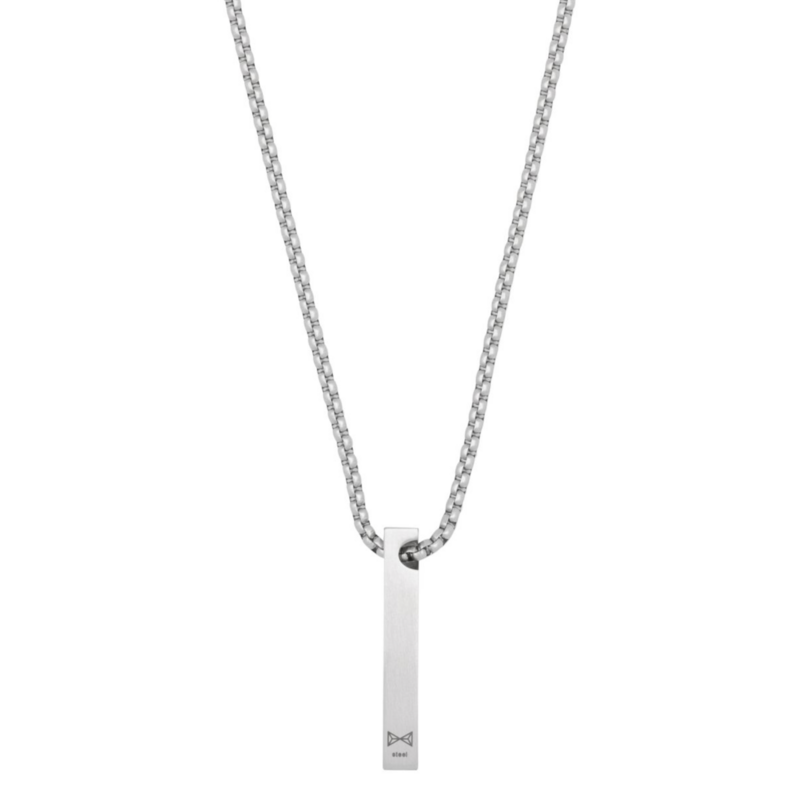 Aze jewels Aze Jewels ketting AZ-NL007-A-070 Necklace Memoire - inox collier stainless steel zilverkleurig - 70 CM
