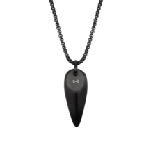 Aze jewels Aze Jewels ketting AZ-NL003-B-070 Necklace Triangle - Noir (60+10cm)